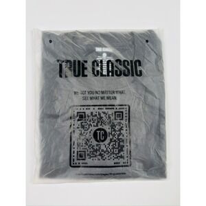 True Classic Crew Neck T-Shirt Charcoal Gray Large New With Tags